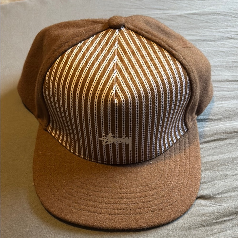 Stussy Brown Striped Cap